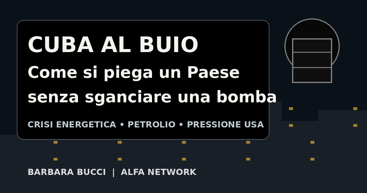 Cuba al buio: come si piega un Paese senza sganciare una bomba