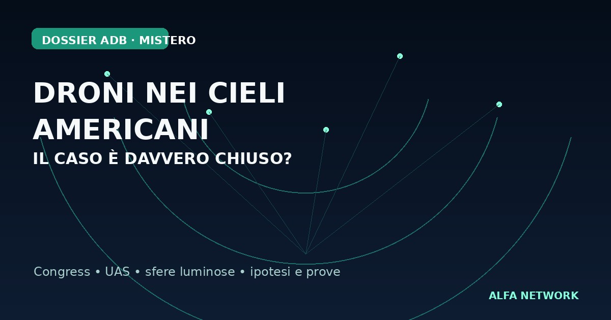 Droni nei cieli americani: il caso è davvero chiuso?