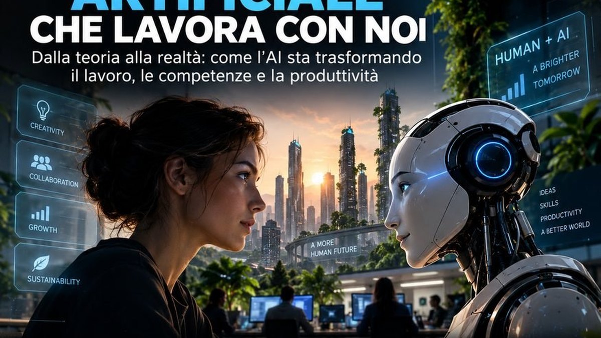 Collaborazione tra persona e intelligenza artificiale in un ambiente tecnologico futuro