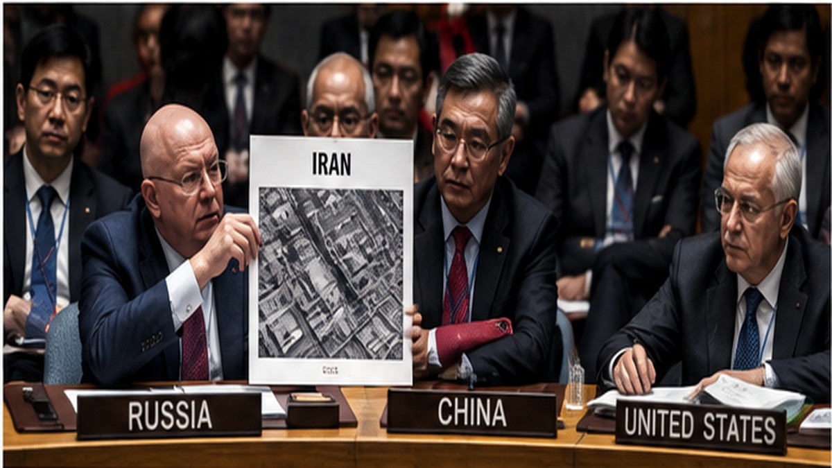 Consiglio di Sicurezza ONU durante una disputa sulle sanzioni all'Iran