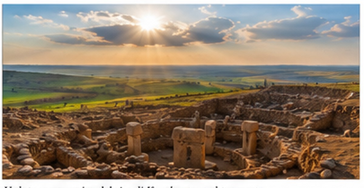Veduta editoriale del paesaggio archeologico di Karahantepe e Taş Tepeler