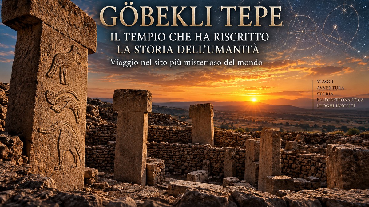 Ricostruzione editoriale di un paesaggio neolitico dell’area di Şanlıurfa con pilastri a T