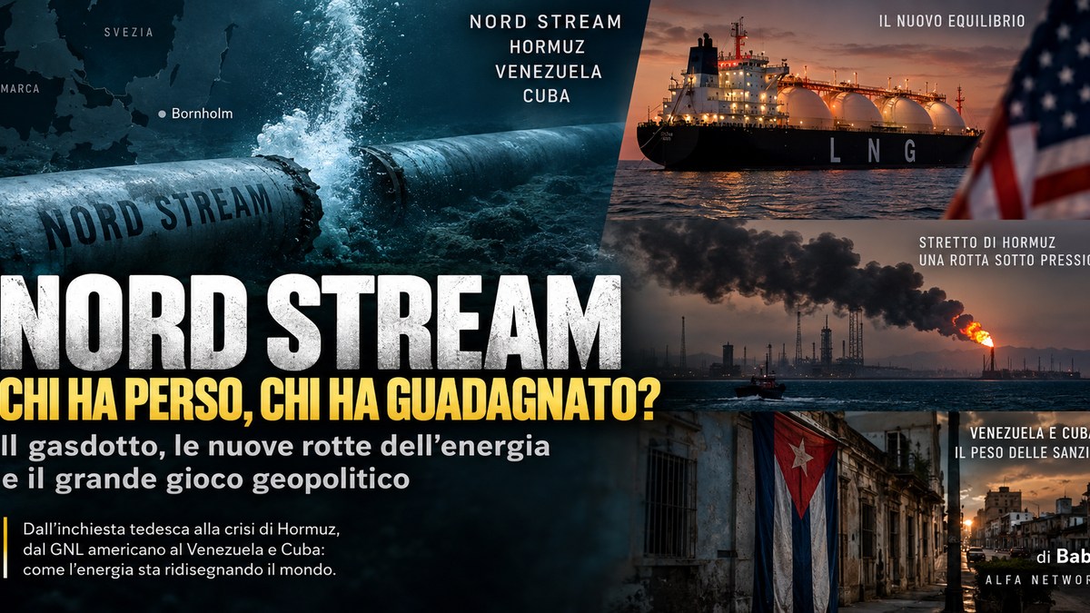 Visualizzazione editoriale del gasdotto Nord Stream nel Mar Baltico