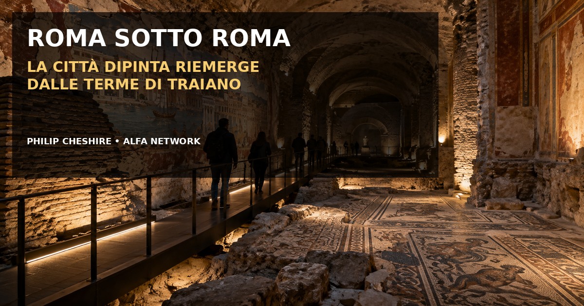 Roma sotto Roma: la Città Dipinta riemerge dalle Terme di Traiano