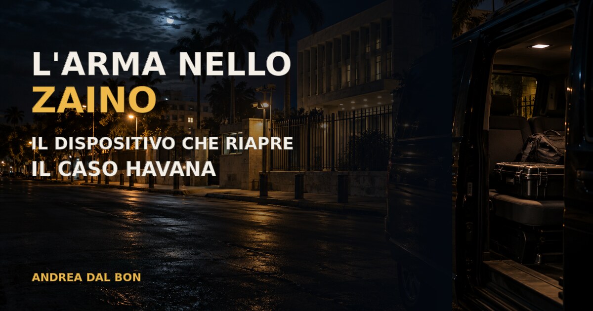 L’arma nello zaino: il dispositivo che riapre il caso Havana