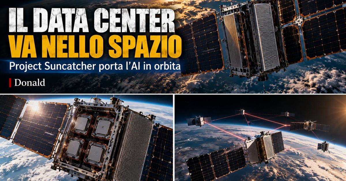Il data center va nello spazio: Project Suncatcher porta l’AI in orbita