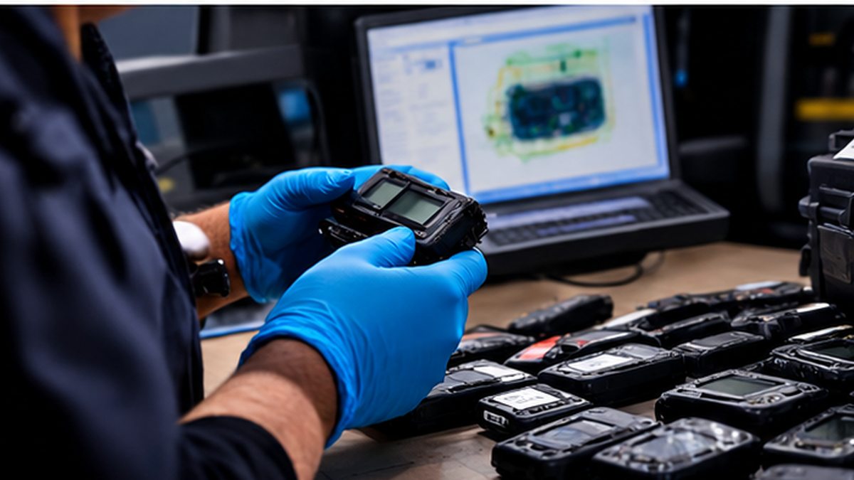 Controllo tecnico illustrativo su cercapersone, non relativo al carico reale
